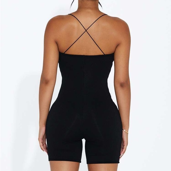 New Naked Wardrobe The NW scoop em' up romper in Black Small - Picture 4 of 7